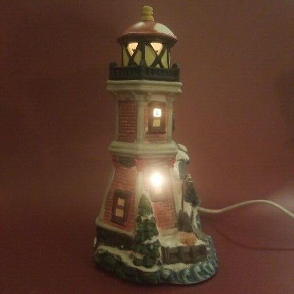 VICTORIA FALLS SERIES 5 PORCELAIN LIGHTED HOUSE CHRISTMAS VILLAGE MINIATURES - Picture 2 of 16